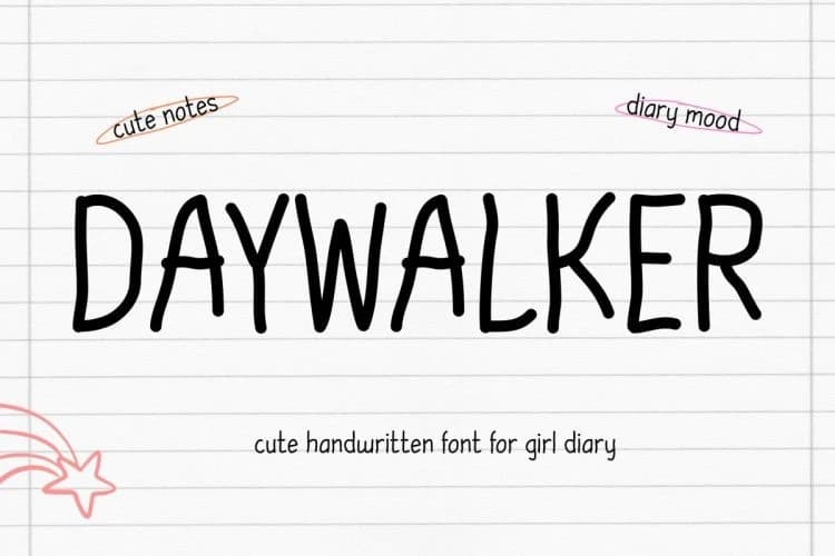 Daywalker Cute Font
