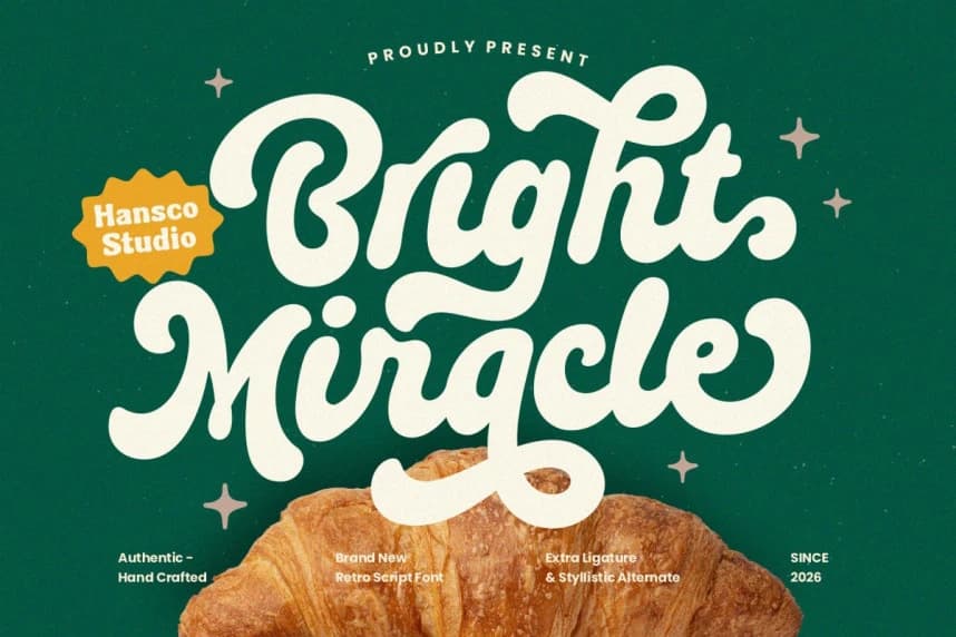 Bright Miracle Yazı Tipi – Script creative asset