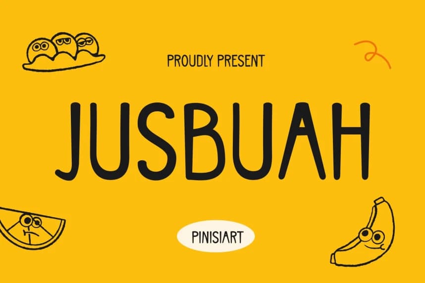 Jusbuah Neşeli Yazı Tipi – Görüntü creative asset