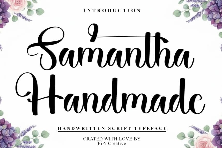 Samantha Handmade Font