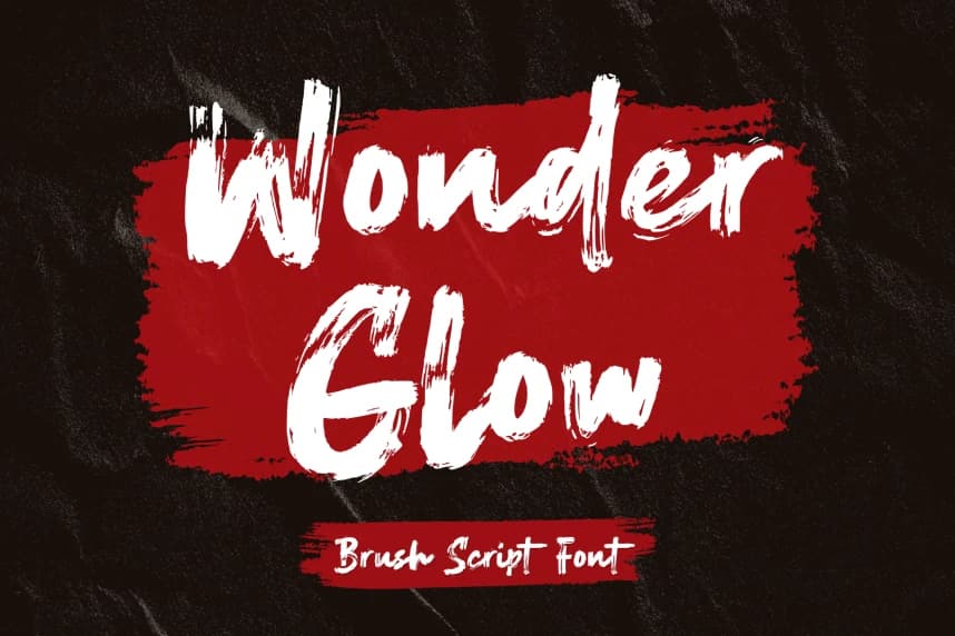 Wonder Glow – Brush Script Font – El Yazısı creative asset