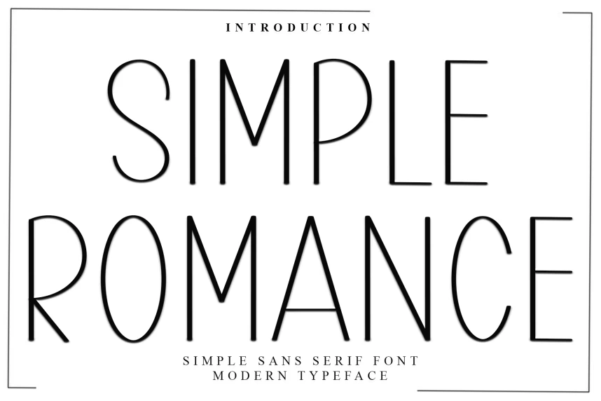 Simple Romance – Simple Sans Serif Yazı Tipi – Görüntü creative asset