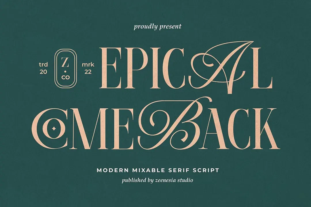 Epical Comeback Modern Display Font – Display creative asset