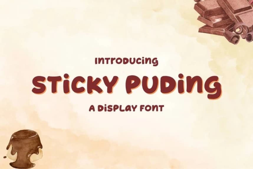 Sticky Puding Font