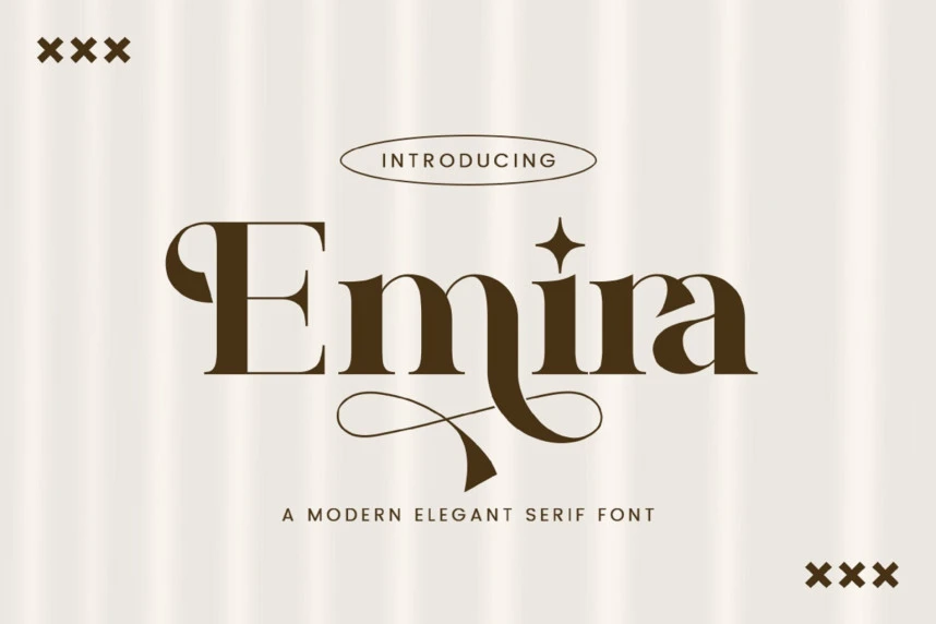 Emira Font – Serif creative asset
