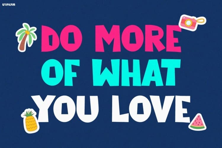 Tropicfun Display Font
