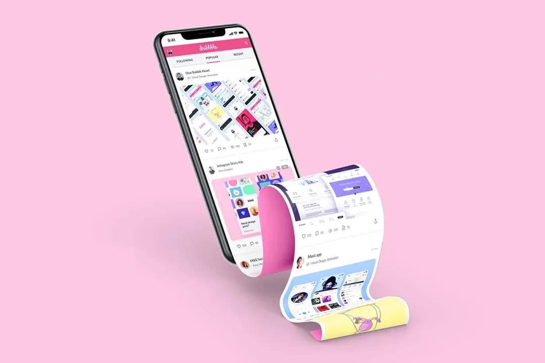 iPhone Uzun Ekran Mockup – Mockuplar creative asset