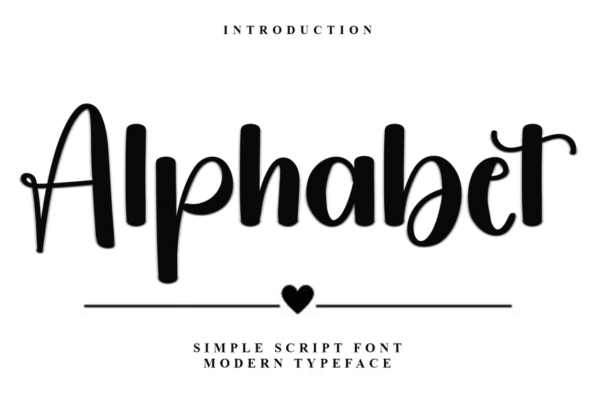 Alphabet – Natural Script Handwritten Font – Handwritten creative asset