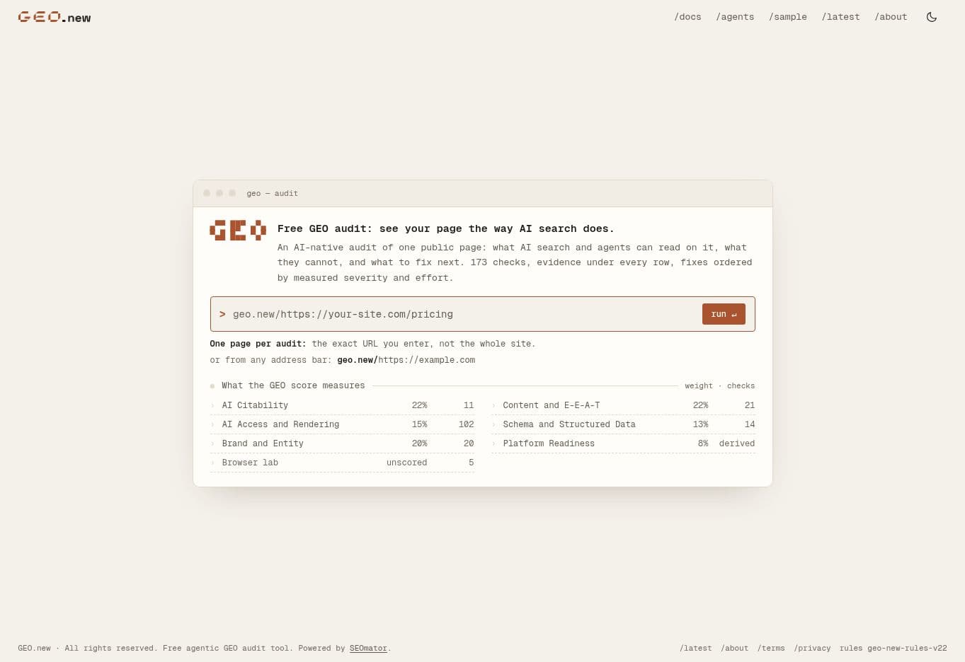 GEO.new screenshot 2