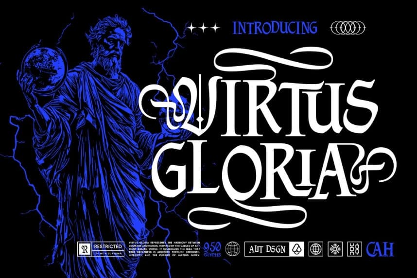 Virtus Gloria Font – Görüntü creative asset