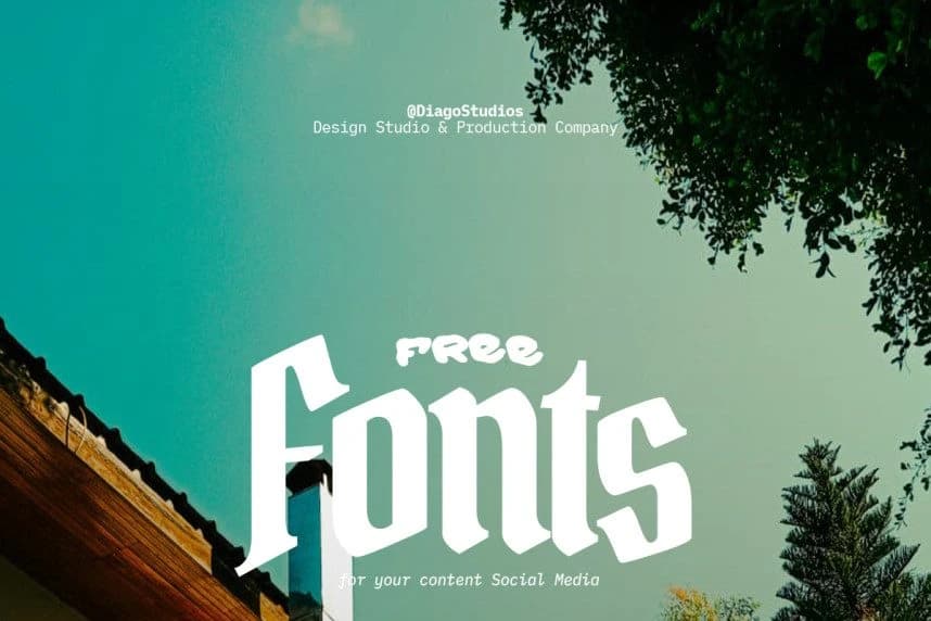 Free Font – Display creative asset