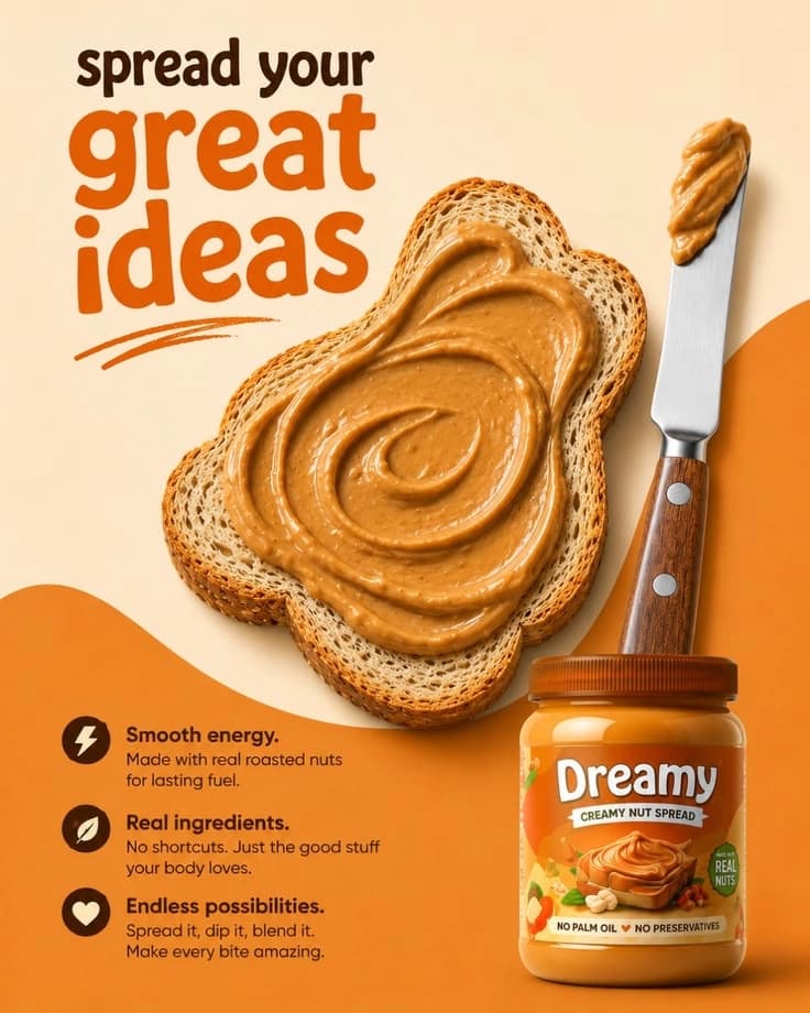 Spread ad creative