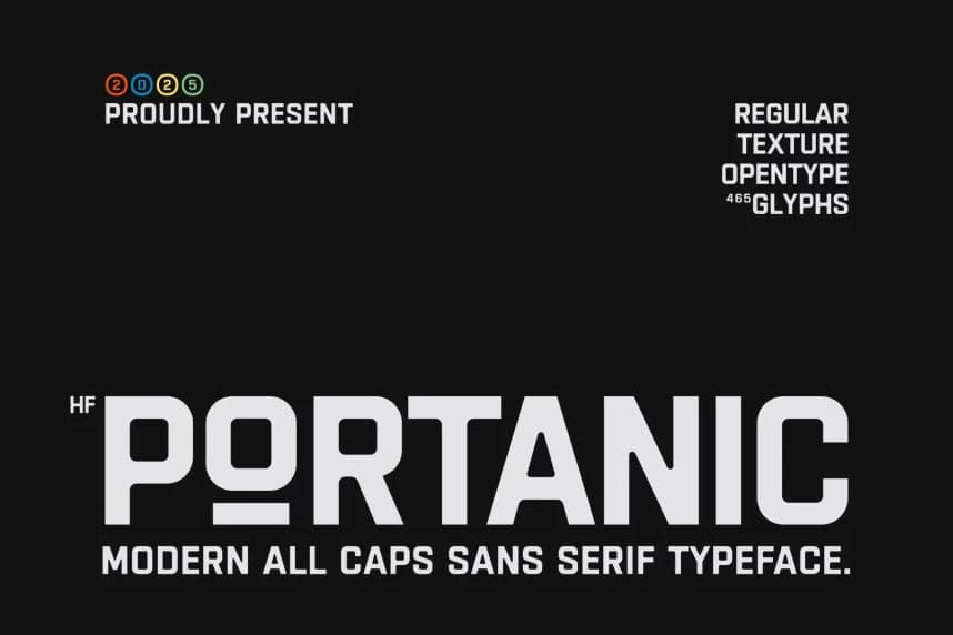 HF Portanic Font – Görüntü creative asset