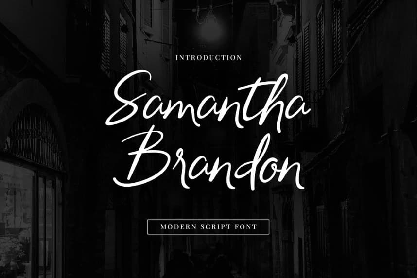 Samantha Brandon Script Font