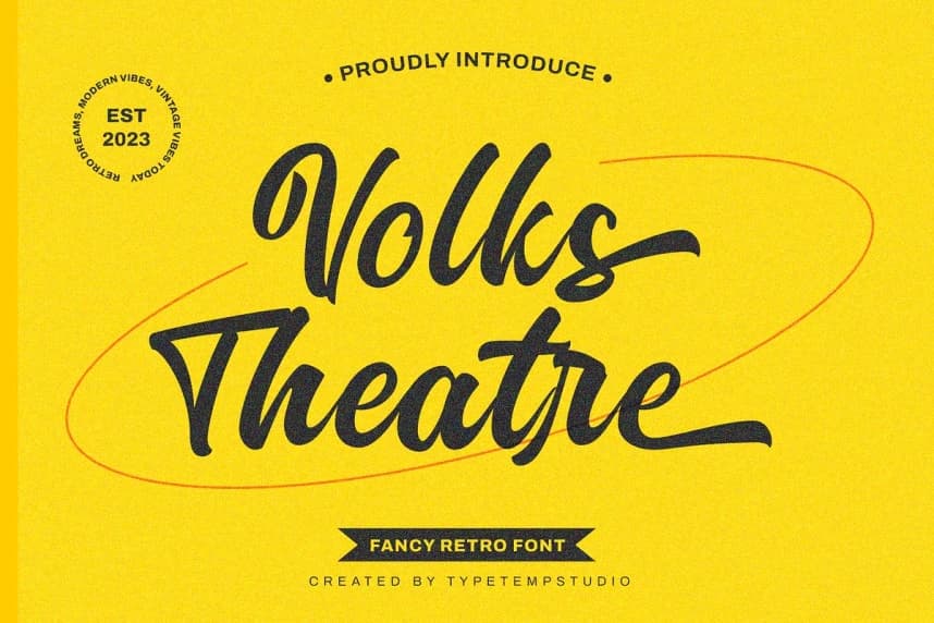 Volks Tiyatro Yazı Tipi – Script creative asset