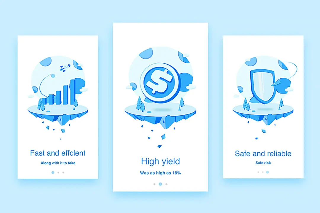 Crypto Guide illustration UI Free XD