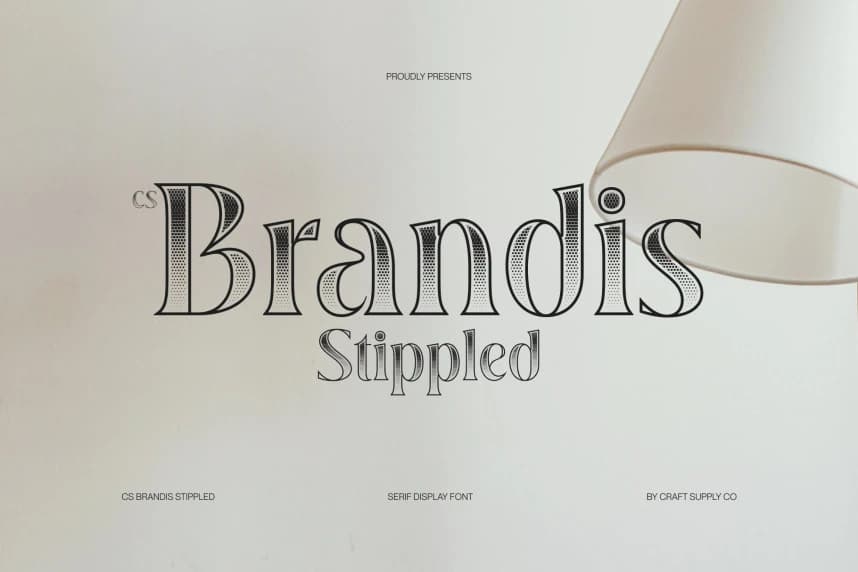 CS Brandis Stippled Font – Görüntü creative asset