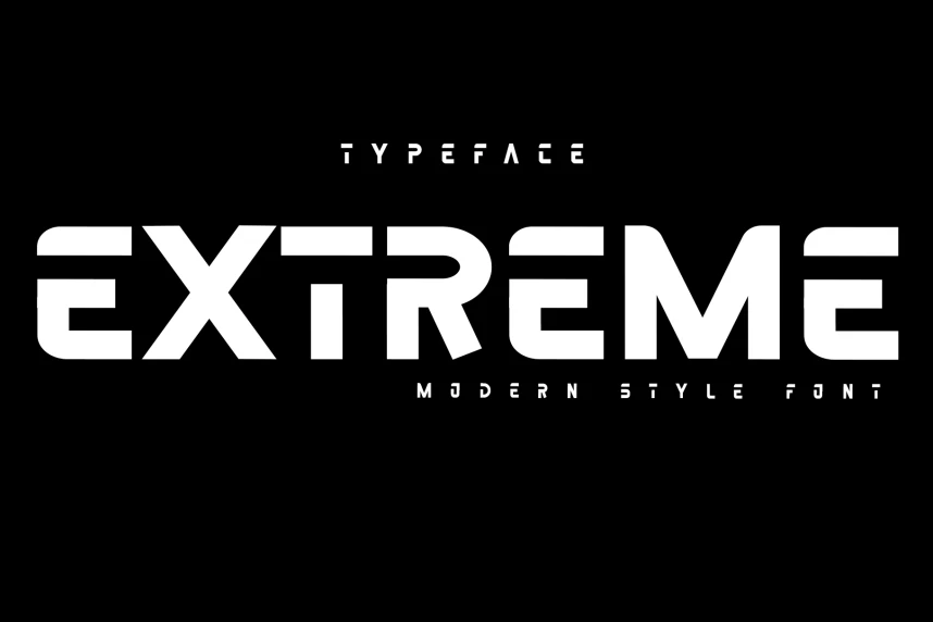 Extreme Sans-Serif Font