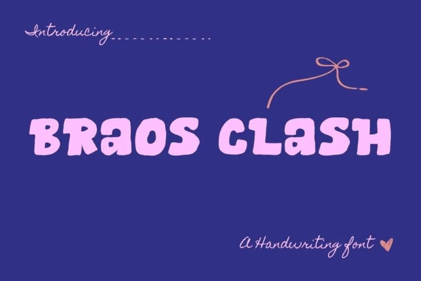Braos Clash Font – Görüntü creative asset