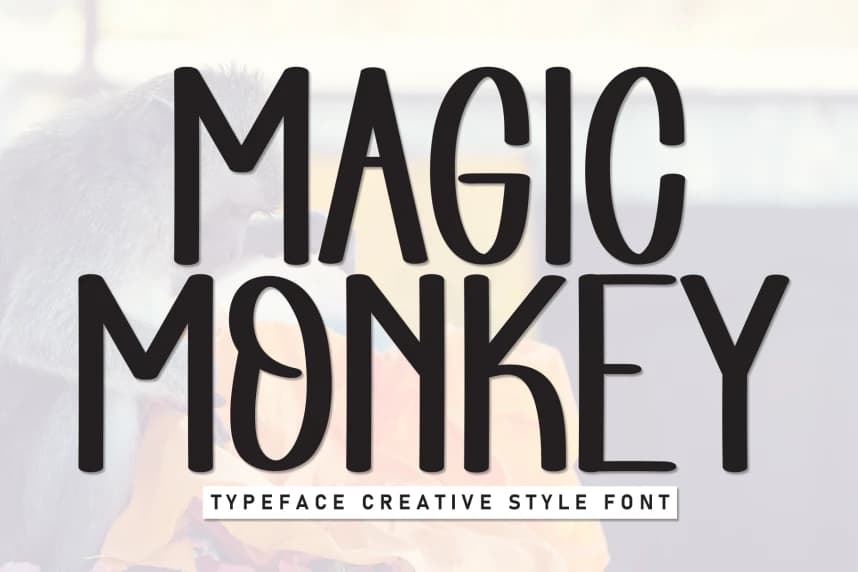 Magic Monkey – Yaratıcı Stil Yazı Tipi – Görüntü creative asset