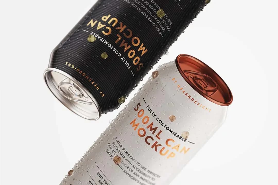 Metal Can Bottle Mockup – Mockups creative asset