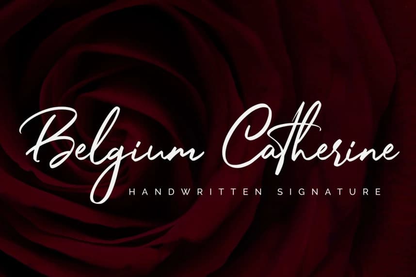 Belgium Catherine Font – El Yazısı creative asset
