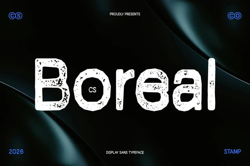 CS Boreal Stamp Font
