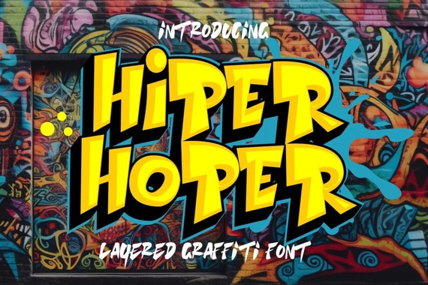 Hiper Hoper Font – Display creative asset