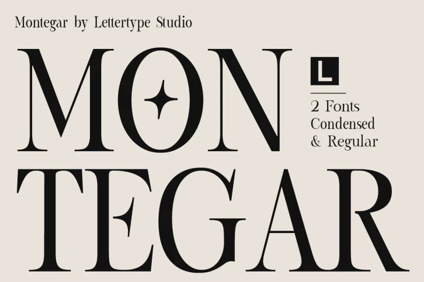 Montegar Font – Serif creative asset