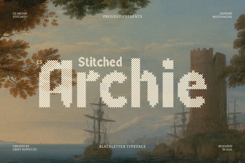CS Archie Dikişli Yazı Tipi – Görüntü creative asset