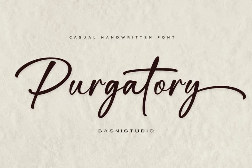 Purgatory An Casual Handwritten Font