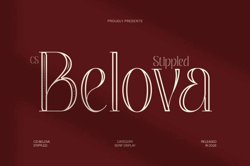 CS Belova Stippled Font