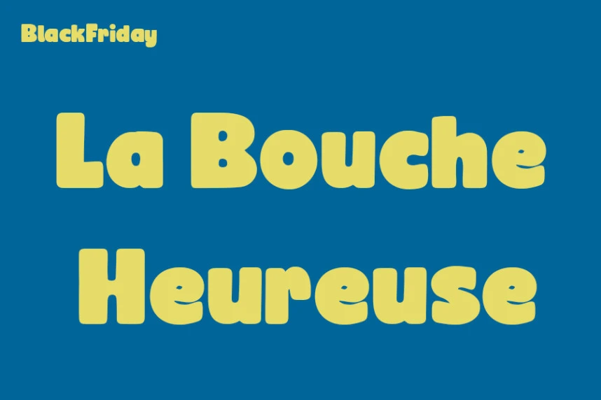 La Bouche Heureuse Yazı Tipi – Görüntü creative asset