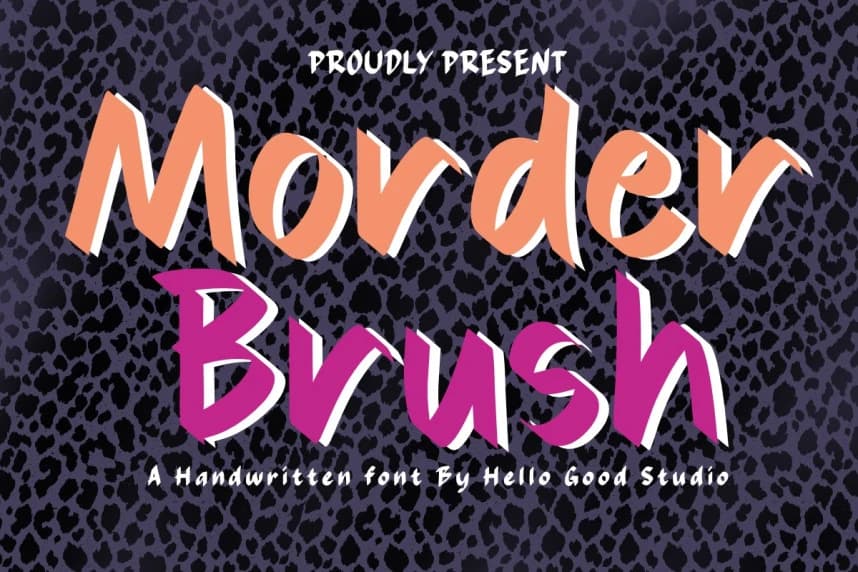 Morder Brush Font – Görüntü creative asset