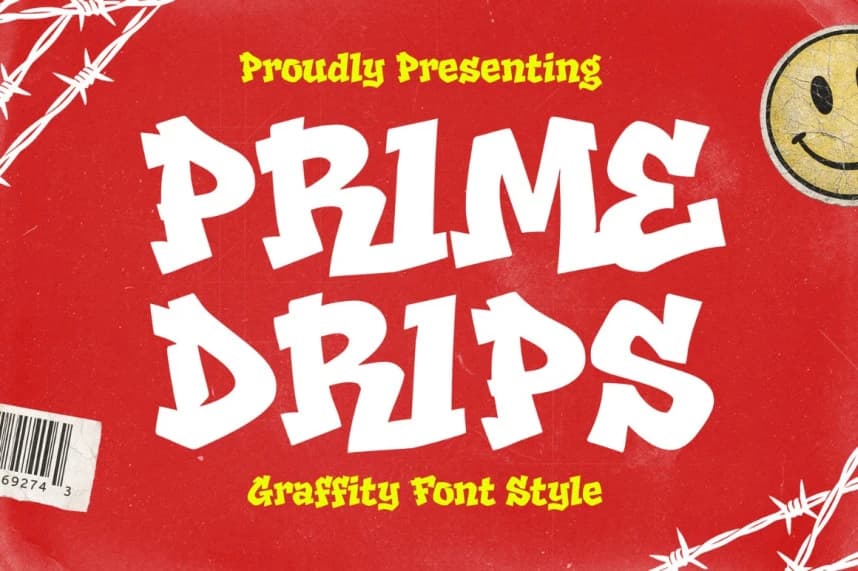 Prime Drips Graffity Font