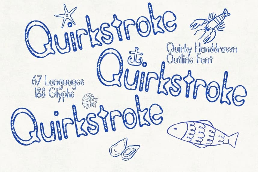 Quirkstroke Playful Yazı Tipi – Görüntü creative asset
