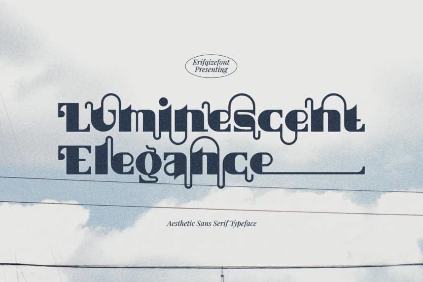 Luminescent Elegance Typeface – Sans Serif creative asset