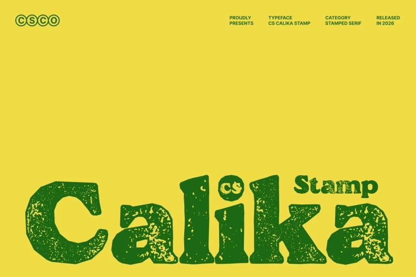 CS Calika Stamp Font – Görüntü creative asset