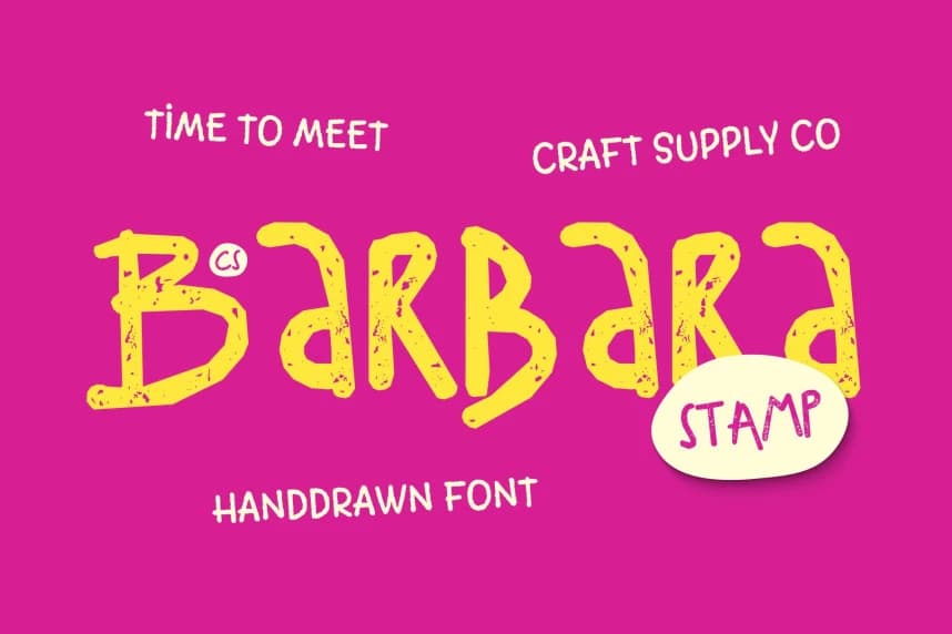 CS Barbara Stamp Font
