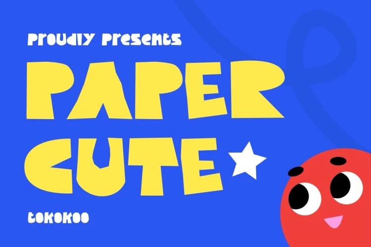 Papercute Display Font