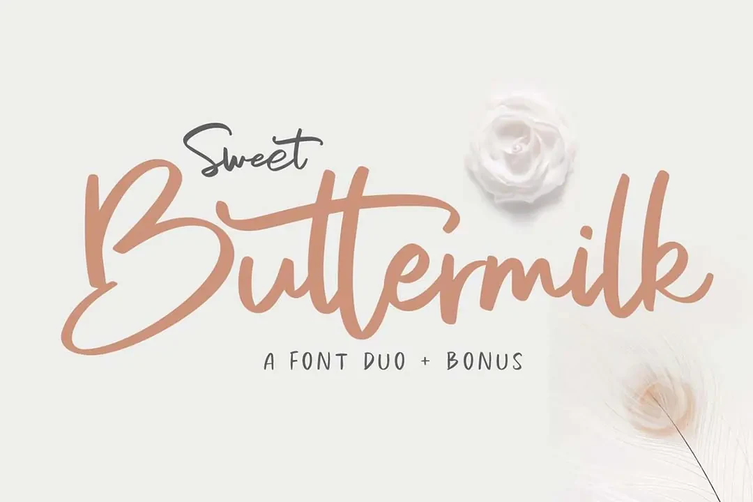 Sweet Buttermilk Handwritten Script Font – El Yazısı creative asset