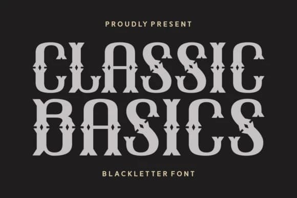 Classic Basics Font – Görüntü creative asset