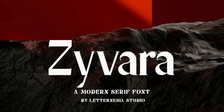 Zyvara Font İndir – Görüntü creative asset