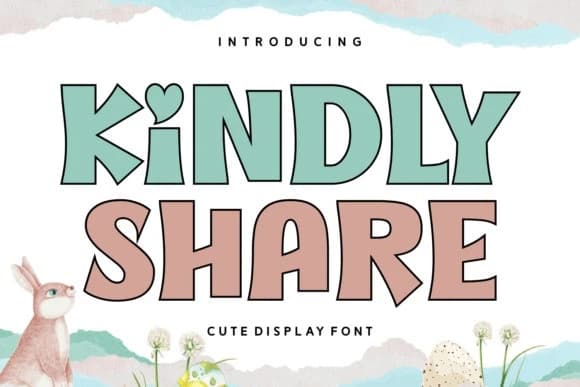 Kindly Share Yazı Tipi – Görüntü creative asset