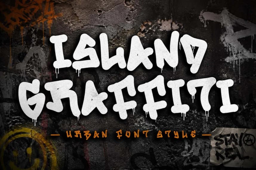 Island Graffiti Yazı Tipi – Görüntü creative asset