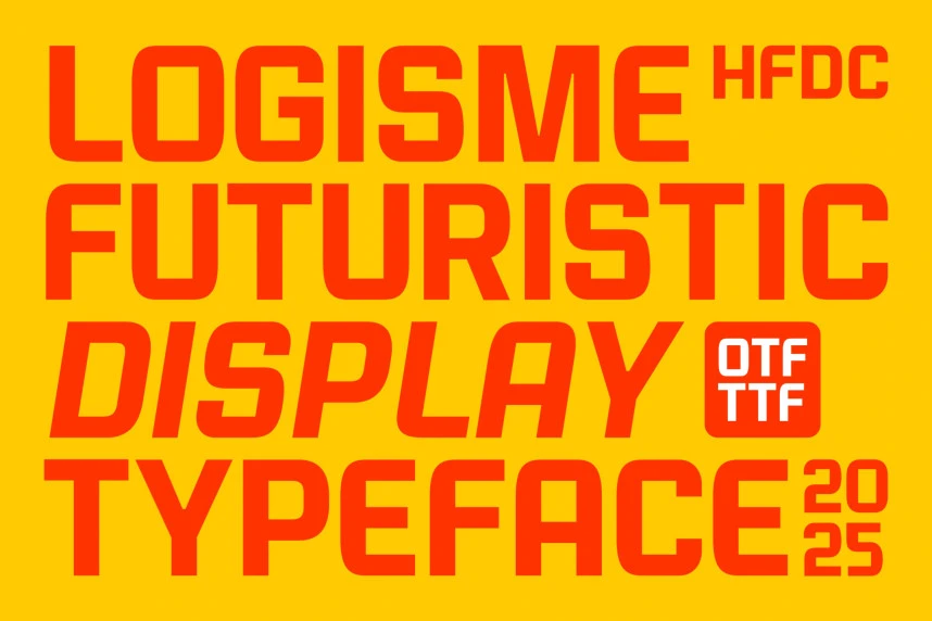 Logisme Futuristic Font – Görüntü creative asset