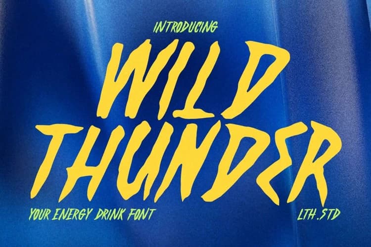 Wild Thunder Font