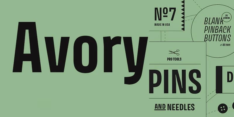 Avory Font Family – Sans Serif creative asset