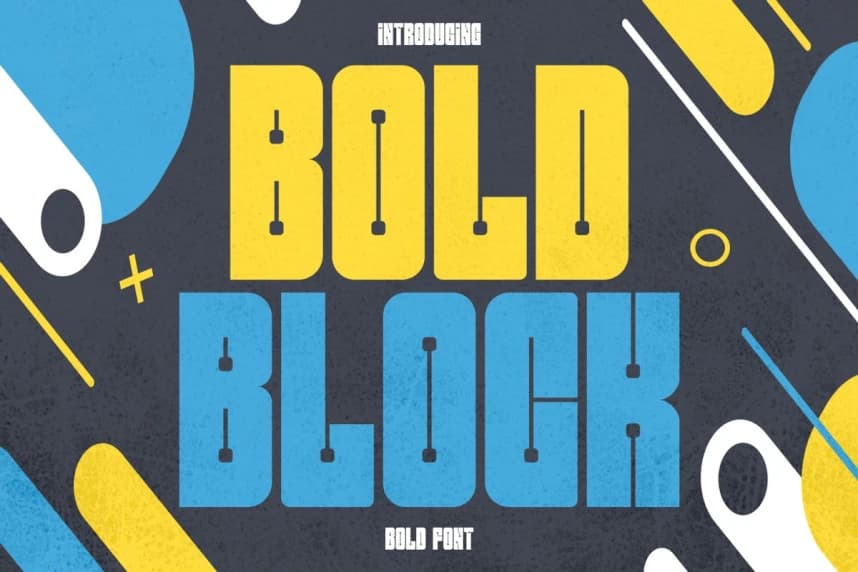 Bold Block Tall Font