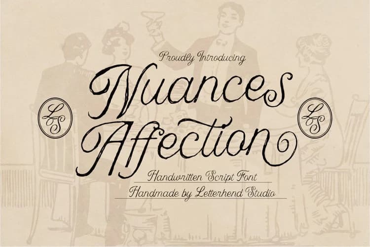 Nuances Affection Font – Script creative asset